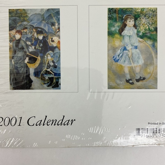 Vintage 2001 Pierre Auguste Renoir Impressionist Art Calendar - Picture 5 of 6